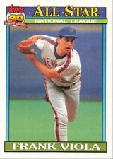 1991 Topps Baseball Frank Viola New York Mets #406