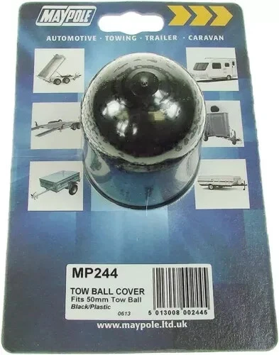 Maypole Black Towball Cover Cap Hitch Towbar Towing Trailer Caravan MP244 - Image 1 of 1