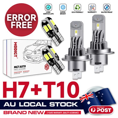 H7+T10 LED Headlight Error Free For Mercedes Benz M-Class 2004-2014 Halogen 1:1 - image 1 of 4