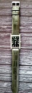 Vintage NOS Mens Tank Rectangular Slim Dress Watch New Mvt & Batt ⌚ - Picture 1 of 5