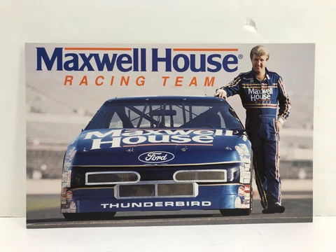 Winston Cup Series Mailing Post Card: Sterling Marlin #22 Maxwell House Ford Cover