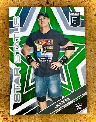 2023 Panini Donruss Elite WWE Wrestling Star Status Green John Cena #10 - Image 1 of 3