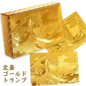 Katsushika Hokusai Ukiyo-e Gold Playing Cards Japanese Masterpiece Deck - Picture 1 of 6