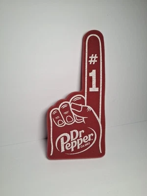 Publicidad vintage grande Dr Pepper #1 espuma dedo 16" Foto 1 de 4
