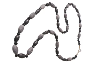 Hornkette Konstanz grau matt 65 cm Hornschmuck horn necklace Naturschmuck - Bild 1 von 3