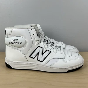 New Balance Men’s Size 9.5 480 White & Black High Top Athletic Shoes NWOT - Picture 1 of 10