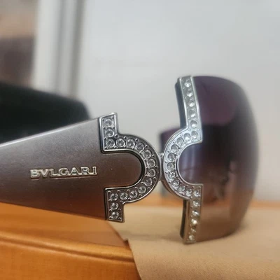 Occhiali da sole Bulgari Cafe Bling Mask con custodia - Immagine 1 di 4