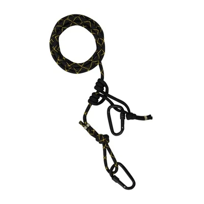 Rivers Edge 8' Lineman’s Style Climbing Rope With Prusik Knot With 2 Carabiners - Image 1 of 4