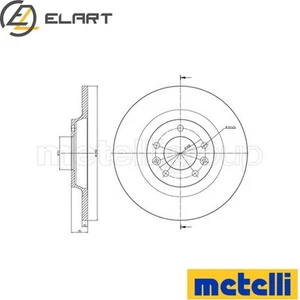 2x BRAKE DISC 23-0795C FOR PEUGEOT 508/SW 407 607 RCZ CITROËN C5/III/Break 2.2L - Picture 1 of 7