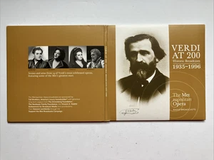 Verdi At 200 Historic Broadcasts 1935 - 1996 The Metropolitan Opera CD Like New! - Imagen 1 de 2