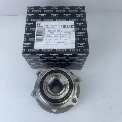 3W0407613E Wheel Hub & Bearing Unit NEW Bentley Continental Gt Gtc Flying Spur Foto 1 de 4