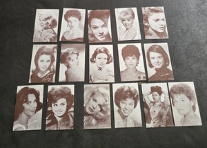 Lot of 16 Vintage Arcade Actress Cabinet Cards 1950s 60s Hollywood Star Photos - Picture 1 of 15