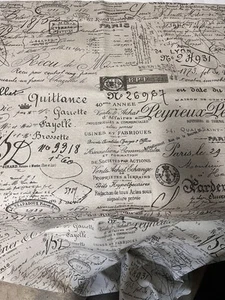 2 Ballard Design curtains DOCUMENT BROWN FRENCH SRIOT 44 X 84 - Picture 1 of 7