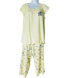 Betty Boop 2012 gelb Pyjama Nachtwäsche Baumwollmischung Loungewear L 12-14 - Bild 1 von 10