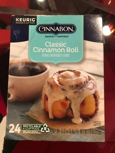 CIAMBELLE DA CAFFÈ AROMATIZZATO CINNABON CLASSIC ROTOLO DI CANNELLA 24 CT - Foto 1 di 2