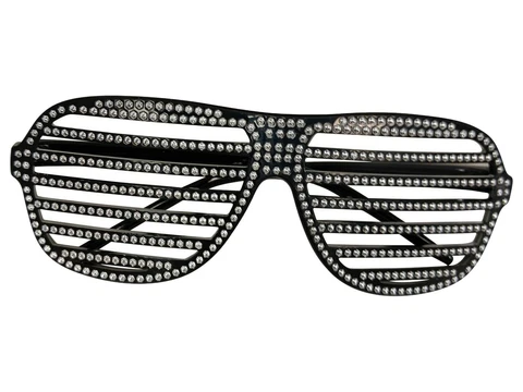 Macho Man Studded Colored Costume Glasses Cover