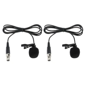 2 Pieces Wired Lavalier Microphone with   Pin XLR Female 1M   - Picture 1 of 12