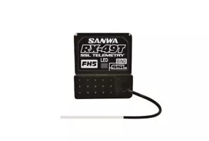 Sanwa RX-49T 4Ch 2.4GHz Waterproof FH5 Telemetry Receiver For M-17 MT-5 MT-R - Picture 1 of 1