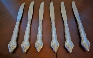 International Deep Silver Silverplate 1965 WAKEFIELD Lot of 6 Dinner Knives - Picture 1 of 2