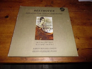BEETHOVEN SONATAS - VIOLIN PIANO VOL.1 ROSAND/FLISSLER Box 3 LP Vox - Picture 1 of 2