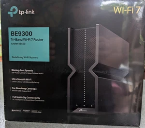 ~NEW SEALED~ TP-Link Archer BE9300 Router Tri-Band WiFi 7 Wireless Router - Photo 1/2