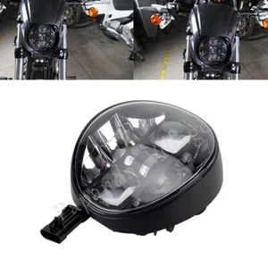 White LED Headlight w/DRL Headlamp Conversion For Harley Softail Breakout FXSB - Picture 1 of 10