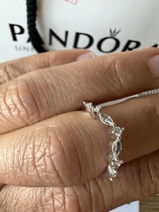 Pandora Genuine Silver S925Timeless Wish Sparkling Alternating Ring 192390C01 58 - Picture 1 of 13