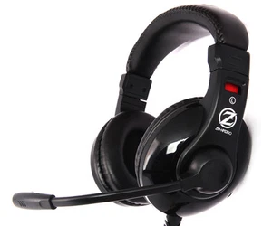 Zalman ZM-HPS200 PC Gaming Headset 40mm Driver Volume Control Dual 3.5mm Jack - Picture 1 of 5