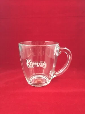 Taza de café Kahlua taza vidrio transparente Libbey Owens Glass Co preciosa Foto 1 de 4