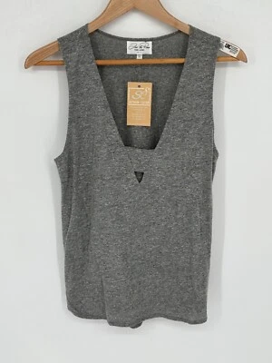 Feel the Piece Terre Jacobs Womens Top Sz XS/S Sleeveless Stretch Gray NEW!! S4 - Image 1 of 4