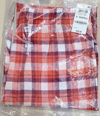 Jenni by Jennifer Moore Red Plaid Drawstring Waist Jogger Lounge Pants Size X-Sm - Image 1 of 4