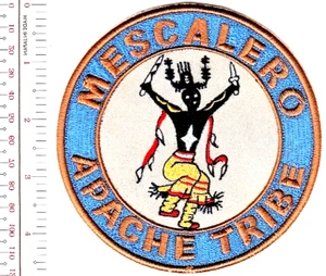Indian Tribal Seal New Mexico Mescalero Apache Mescalero NM Patch vel hooks - Picture 1 of 1