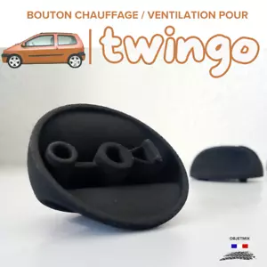 🔥 Bouton Clim / Ventilation Chauffage Renault Twingo 1 - Kit A - Lot de 3 - Picture 1 of 7