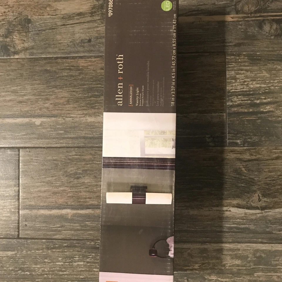 allen + roth Annaleigh 18" 1-Light Bronze LED Modern/Contemporary Vanity Light