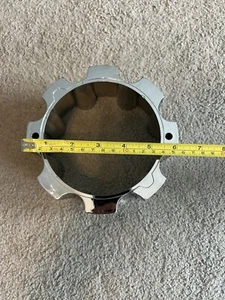 Chrome Plastic Center HubCap E066-8H-JZ - Picture 1 of 6