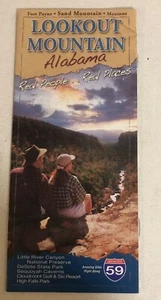 Lookout Mountain Alabama Travel Map Fold Out Brochure Booklet Ephemera M2 - Picture 1 of 3