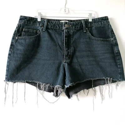 Pantalones Cortos de Jean Universal Thread Para Mujer Azul Tiro Alto Años 90 Sueltos Corte Talla 17 Foto 1 de 4