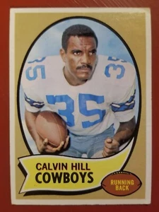 1970 Topps Football - Calvin Hill #260 Super Rare! Player Name Black ON Red (RC) - Picture 1 of 2