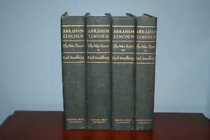 4V ABRAHAM LINCOLN Carl Sandburg DIE KRIEGSJAHRE 1939 Harcourt Brace & Company EXZ - Bild 1 von 12