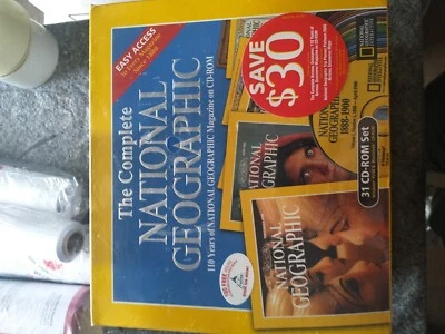 National Geographic Magazine 110 Years 31 CD-ROM Set (1999) New - Image 1 of 4