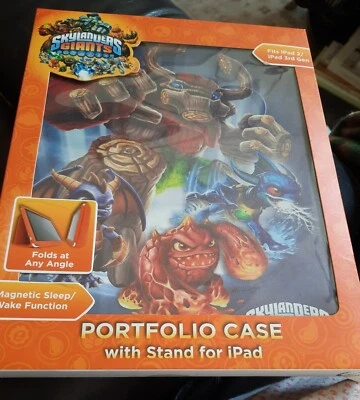 Skylanders Giants 10" iPad 2 & 3rd Gen Portfolio Case Cover  W/ Stand NEW  - Image 1 of 4