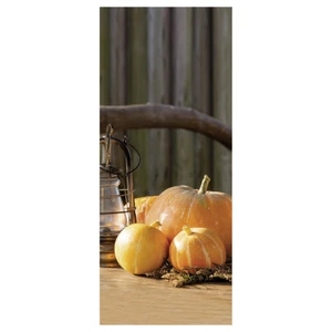 Deko-Banner Textilbanner Display Stoffbanner Kürbis mit Streudeko 75 x 180 cm - Bild 1 von 2