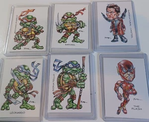 6 ASSORTED *TRADING CARDS ART MARKED RAK ** - Picture 1 of 7