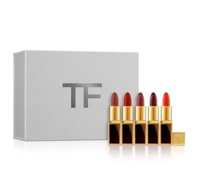 Tom Ford Lip Color Mini Deluxe 5 Piece Set Gift Box 0.03 oz each Christmas Gift  - Image 1 of 4