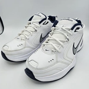 Nike Air Monarch IV Mens Size 12 White Blue Athletic Training Shoes Sneakers - Picture 1 of 10