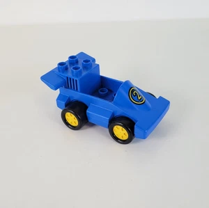 Lego Duplo Vehículo Coche de Carreras No. 2 azules vintage - Imagen 1 de 5