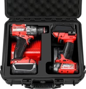 Hard Case for Milwaukee M18 Impact Drill Driver Combo Kit Waterproof Travel Box - Picture 1 of 6
