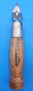 Vintage RARE 7 Inch RAYCO Flora Indiana Wooden Handled Bottle Opener Can Punch - Picture 1 of 4