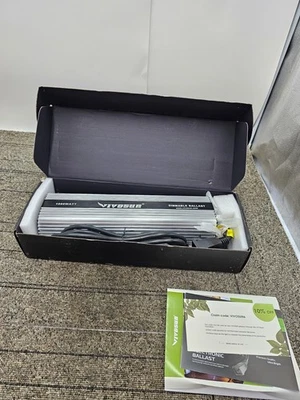 VIVOSUN DB127-10 Hidropónico 1000W Digital Regulable Balastro Electrónico para HPS MH Foto 1 de 4