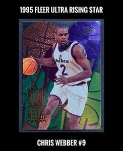 1995-96 Fleer Ultra - Rising Star - Chris Webber #9 - Picture 1 of 2